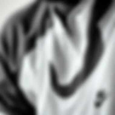 Nike Shirt Fabric and Design Close-Up Close-up of Nike shirt fabric and design details