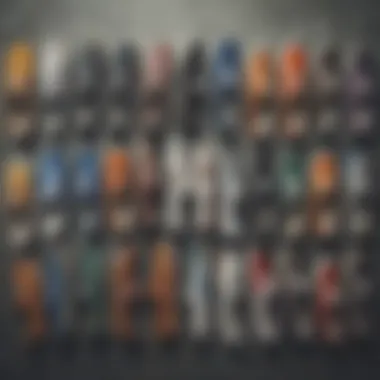 Comparison of Various Non-Slip Vans Models Different models of non-slip Vans displayed