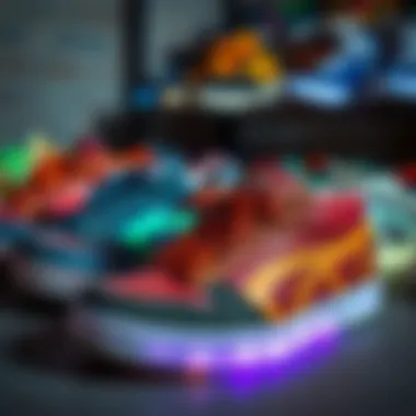 Collection of Ray Tracer Shoes Variety of ray tracer shoes displayed in different colors and styles