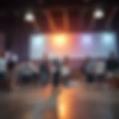 An immersive skateboarding scene showcasing the energetic community