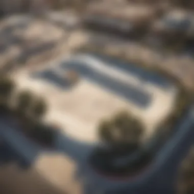Aerial View of Skateworld Linda Vista Aerial view of Skateworld Linda Vista showcasing the vibrant skate park layout.