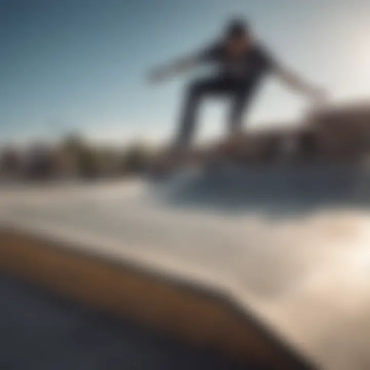 Skaters performing tricks on ramps at Skateworld Linda Vista.