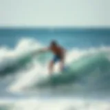 Dynamic surf skate session capturing the essence of the sport