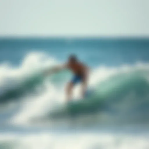 Dynamic surf skate session capturing the essence of the sport