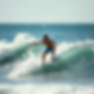 The Thrills of Surf Skating Dynamic surf skate session capturing the essence of the sport