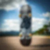 A stylish skateboard featuring 686 branding