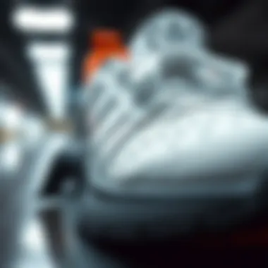 Intricate Design Features of adidas Puig Close-up of adidas Puig shoe showcasing design details