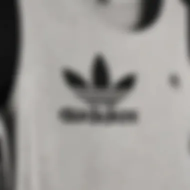 Fabric Texture of adidas Sleeveless Tank Close-up of the adidas sleeveless tank showcasing its fabric texture