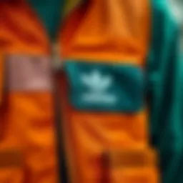 Close-up of the adidas Utility Vest showcasing its premium material and stitching.