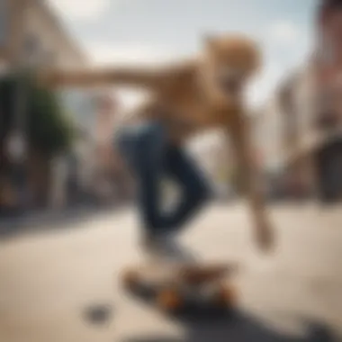Skateboarder Showcasing Cheetah Print Style Skateboarder wearing cheetah print Vans