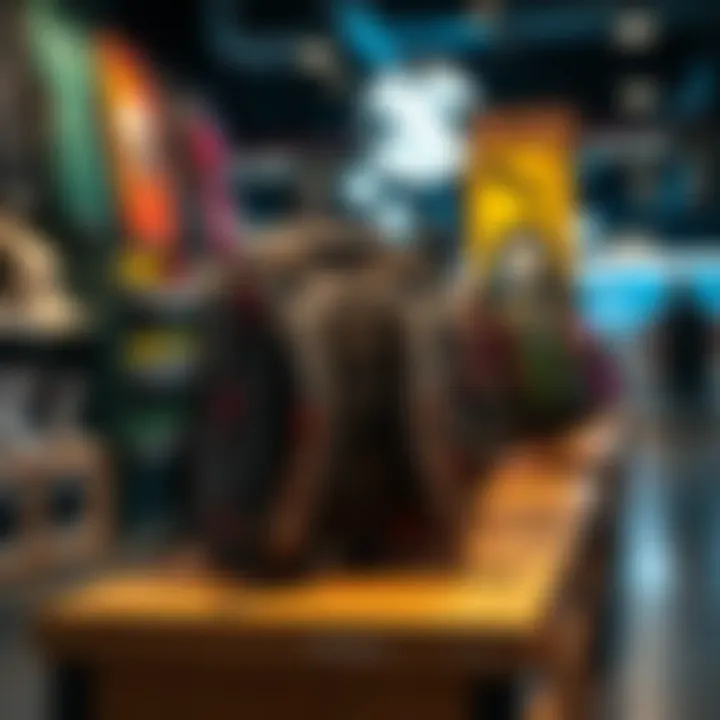 Market Dynamics of Limited Edition Gear A collection of limited edition Sprayground backpacks displayed in a retail environment