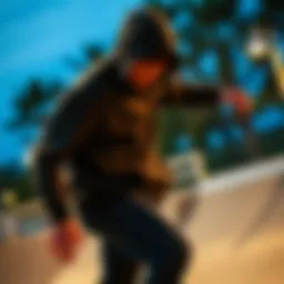 A skateboarder wearing a simple hoodie while performing a trick