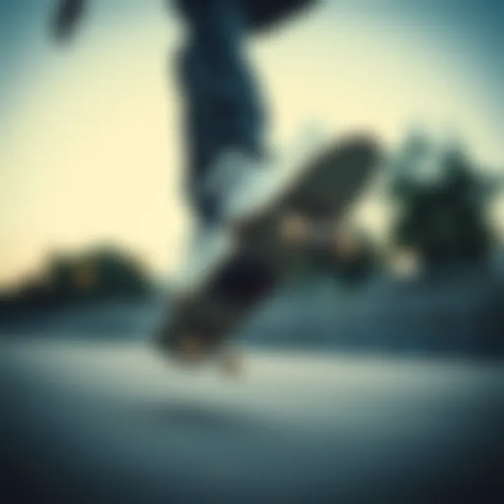 Performance of Forum Low Shoes in Skateboarding Skateboarder wearing white Forum low shoes performing a trick