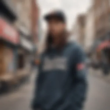 A skater wearing the Brixton Coors hat in an urban setting, highlighting its cultural relevance