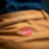 Close-up of Dickies 874 Tan fabric texture