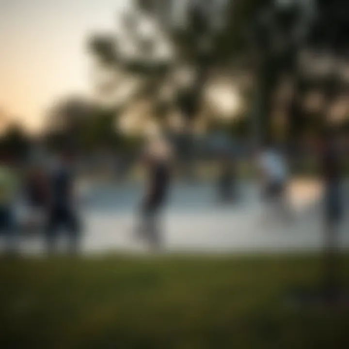 Community Impact: Bringing Skateboarding to Local Parks A group of skateboarders enjoying a local skate park funded by community initiatives.