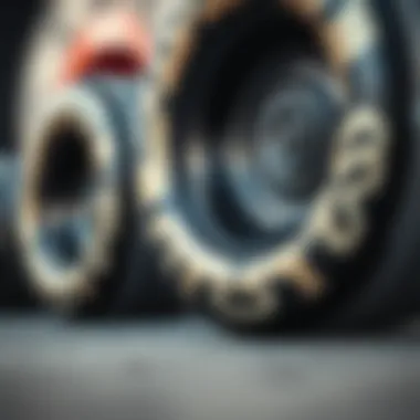 Close-up of Impala outdoor wheels showcasing unique design features