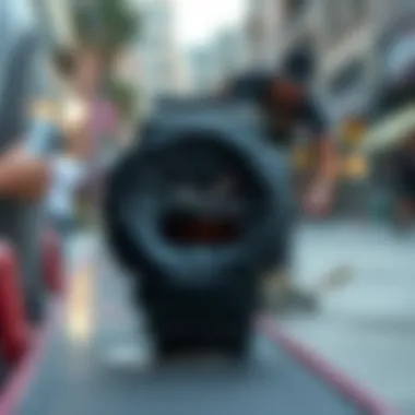 G-Shock Stealth Black in skateboarding environment