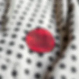 Close-up of the Santa Cruz Dot Hoodie fabric texture