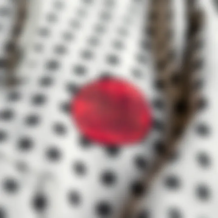 Close-up of the Santa Cruz Dot Hoodie fabric texture