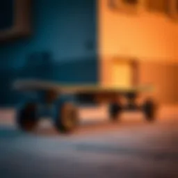 A sleek and modern King Electric Skateboard showcasing its design