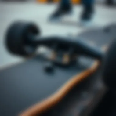 Advanced Technology Features of the King Skateboard Close-up of the advanced technology features embedded in the skateboard