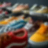Diverse Vans Shoe Styles A vibrant display of various Vans shoe styles showcasing their unique designs.