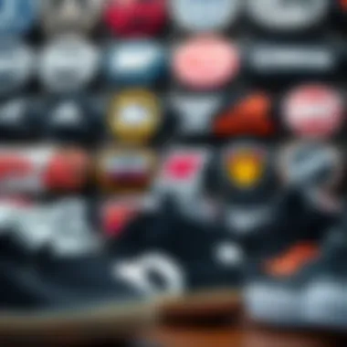 Showcase of Skate Shoe Brands Showcasing various skate shoe brands and their logos