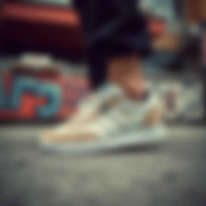 Adidas Spezial in Urban Skateboarding Setting Adidas Spezial sneakers in an urban skateboarding setting