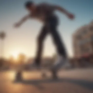 Skateboarding community engaging with New Balance Cloud innovations