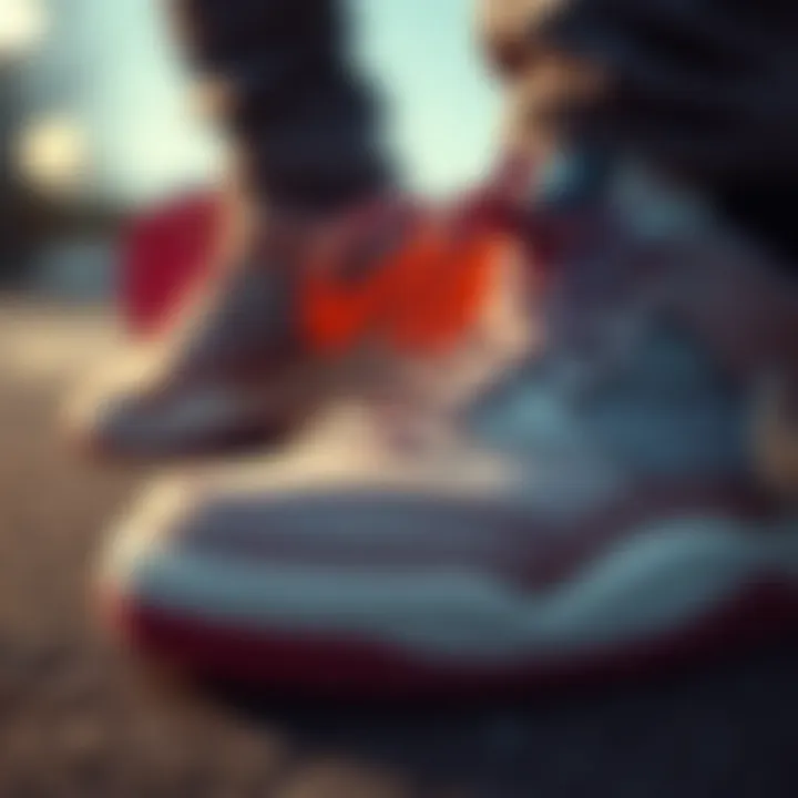 Intricate Design of Nike Stefan Janowski Close-up of Nike Stefan Janowski shoe design details