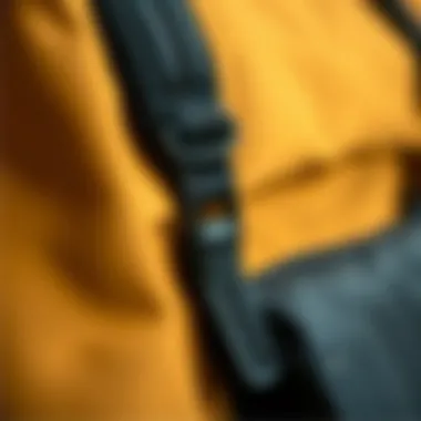 Close-up of Durable Material of Poler Rolltop Backpack Close-up of the Poler Rolltop Backpack's durable material