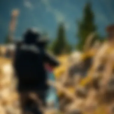 Poler Rolltop Backpack in Adventure Setting Poler Rolltop Backpack in an outdoor adventure setting