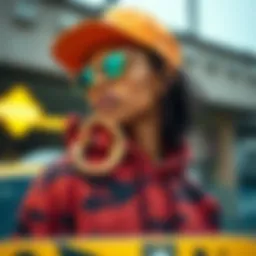 Vibrant streetwear collection showcasing unique designs