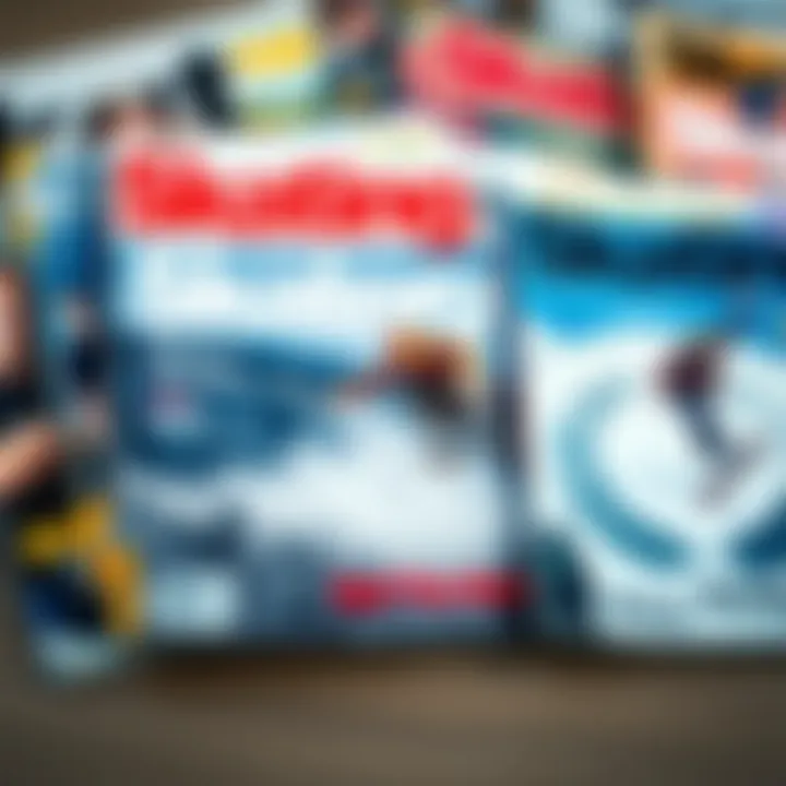 Diverse Skating Magazine Covers A collection of various skating magazines showcasing different designs and content.