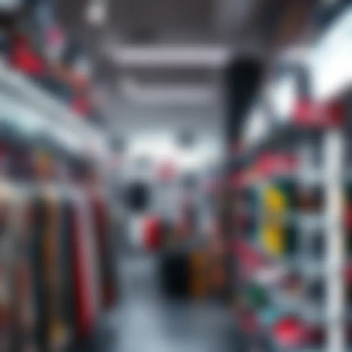 Inside Vans Freehold Mall: A Diverse Selection Interior view of Vans Freehold Mall with diverse skate products