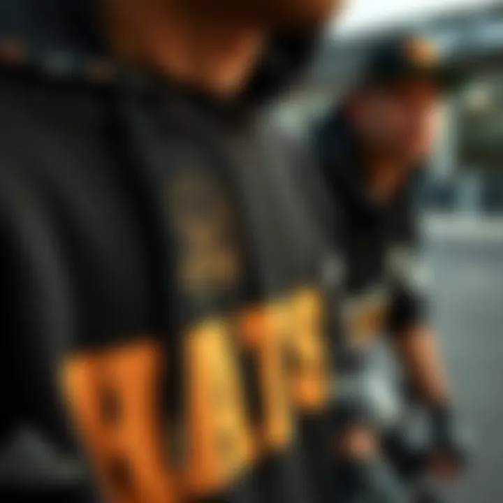 The Essence of Streetwear Design Close-up of stylish streetwear showcasing unique designs