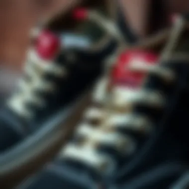 Detailing the Craftsmanship of Vans Footwear Close-up of Vans shoes showcasing craftsmanship