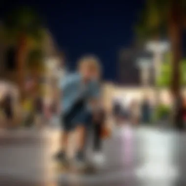 Community Engagement at Vans Irvine Spectrum Skaters engaging with the local community at Vans Irvine Spectrum