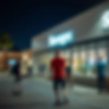 Skateboarding Vibes Outside Vans Irvine Spectrum Skateboarders enjoying a session outside Vans Irvine Spectrum