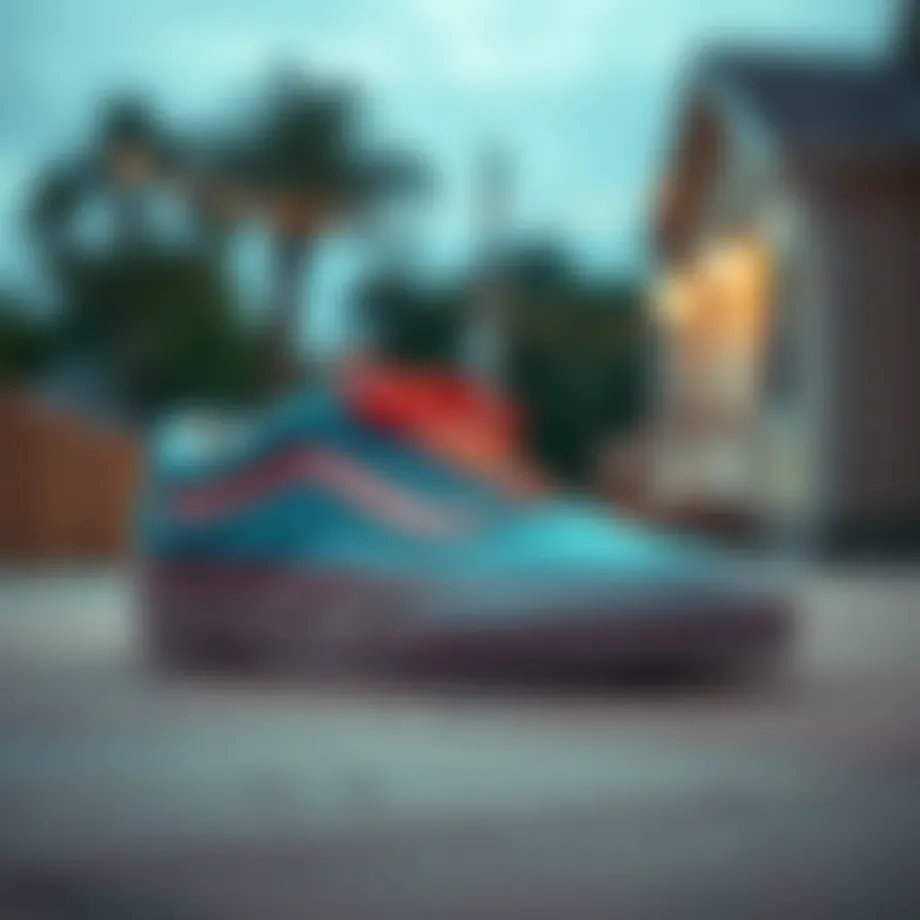 Vans Old Skool Blue Coral showcasing unique design elements