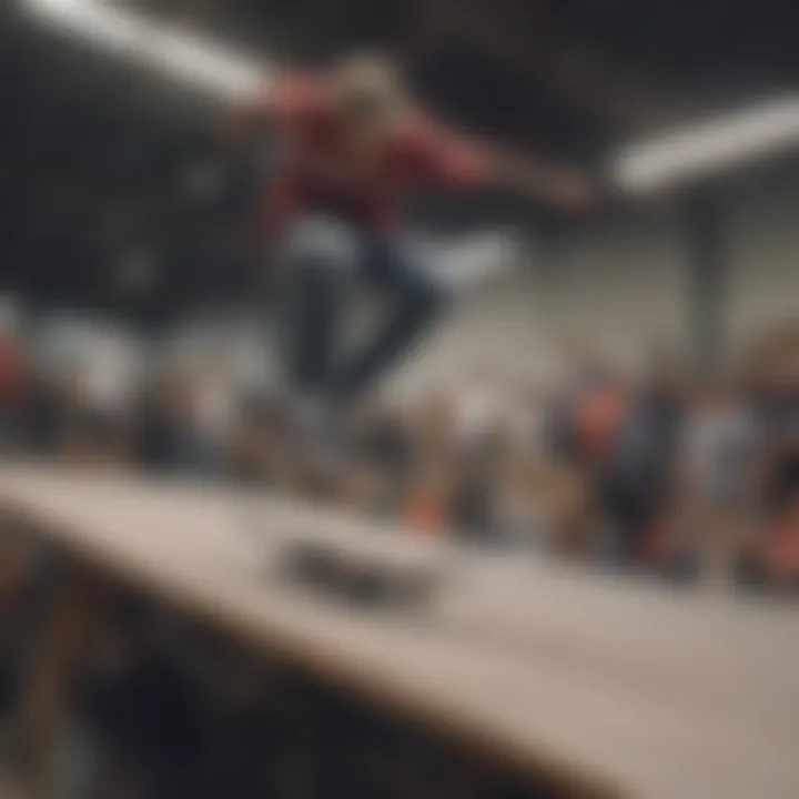 Event at Vans Warehouse featuring skateboarding competitions