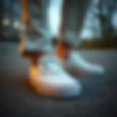 Fashion Styling with Slide-On Vans Fashionable outfit styled with white slide-on Vans