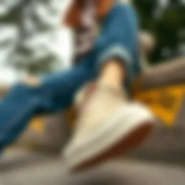 Fashionable Outfit with Taupe Vans Fashionable outfit paired with taupe Vans