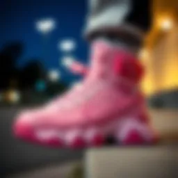 Side view of Fila Disruptor 2 in Pink showcasing its unique design