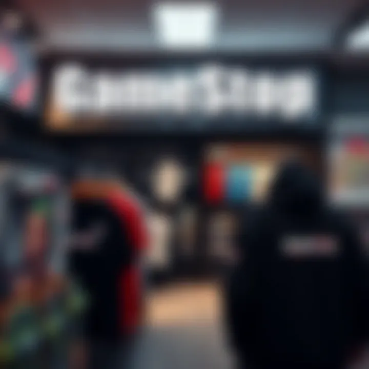 GameStop and Skater XL Merchandise The interior of a GameStop store displaying Skater XL merchandise