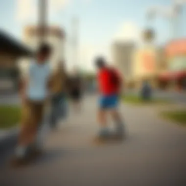 A Glimpse into Gold Coast's Skateboarding History Historical photo of early skateboarders on Gold Coast