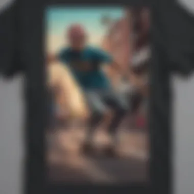 Vibrant Skateboard Culture Graphic Tee Vibrant graphic tee showcasing skateboard culture