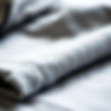 Close-up of fabric texture of a grey fleece hoodie