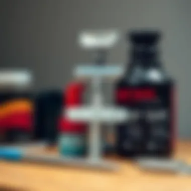 Essential Maintenance Tools for Grip Tape Razors A well-maintained grip tape razor beside maintenance tools